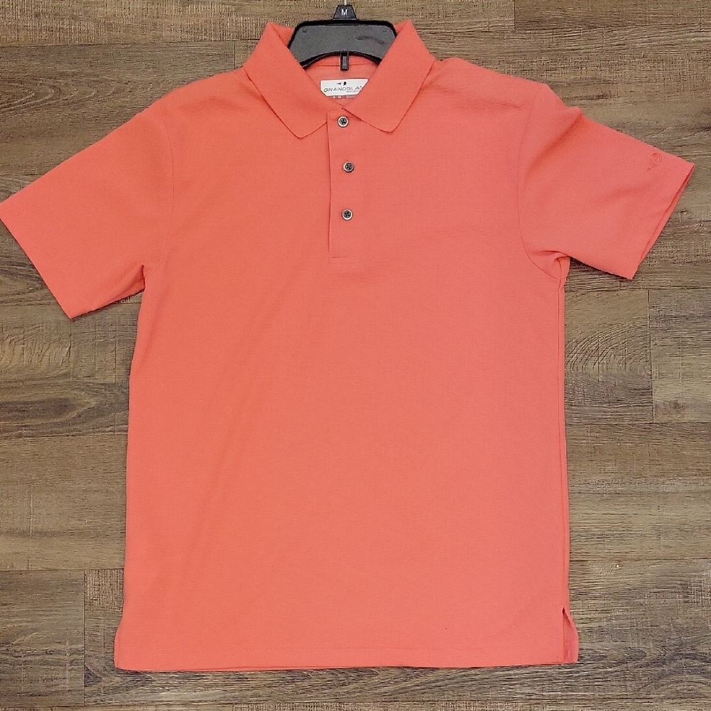 Grand Slam Orange Polo Shirt Classic Design